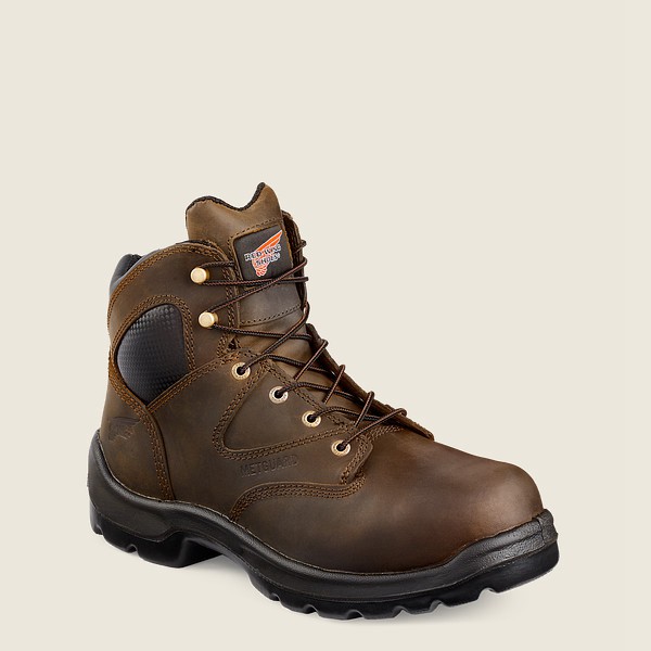 Red Wing Safety Bot Erkek - Flexbond - 6-Inch Toe Metguard - Kahverengi - 87NZOUATF